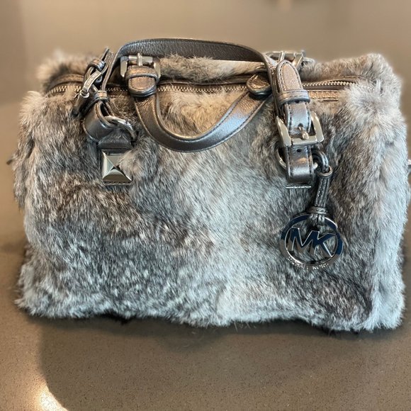 Michael Kors Rabbit Fur Bag - Picture 1 of 3